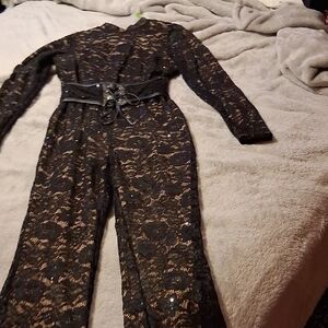 Elegant Black Lace Jumpsuit